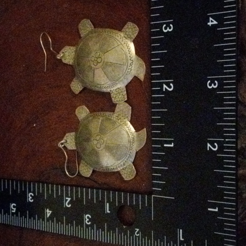Turtle earrings - Picture 3 of 4
